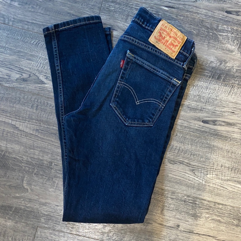 Levi's Men's Dark Blue Slim Fit Jeans